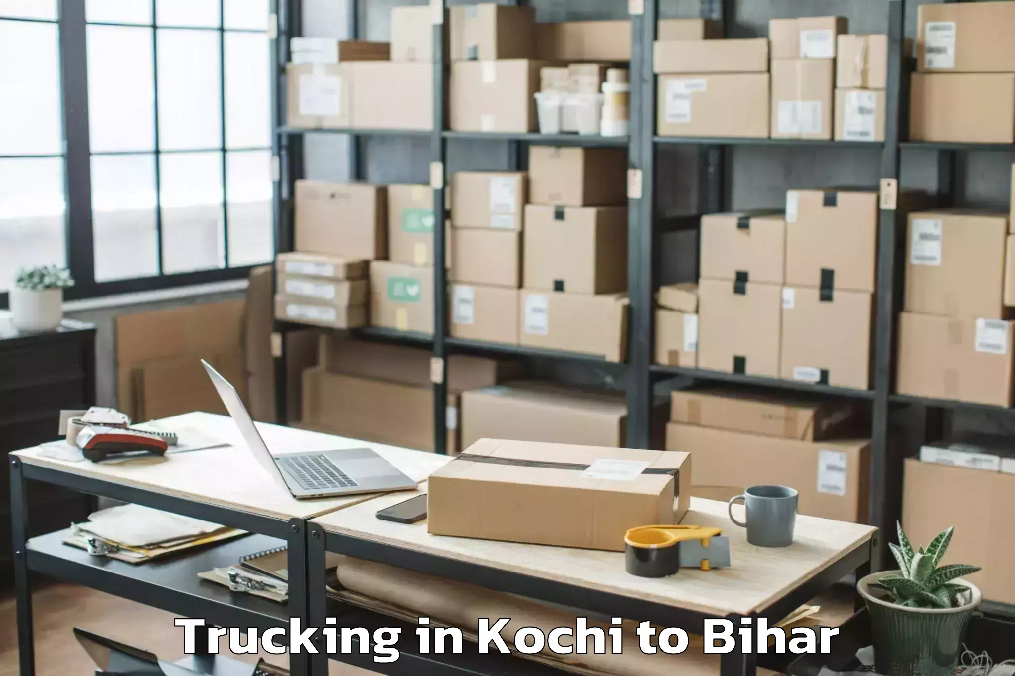 Top Kochi to Sikta Trucking Available